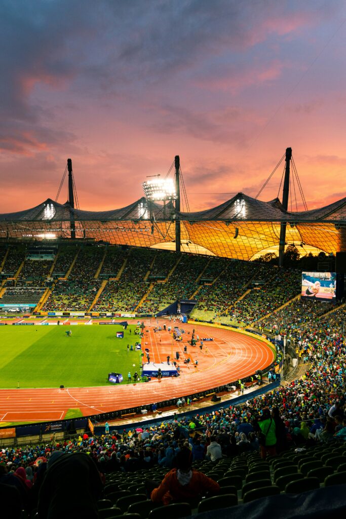 Areal photo of Olympic stadium